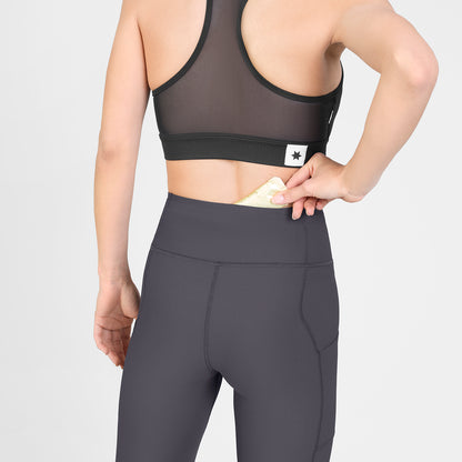 ランニングタイツ SW50006c611 W Combat+ Rib Long Tights - Grey [レディーズ]
