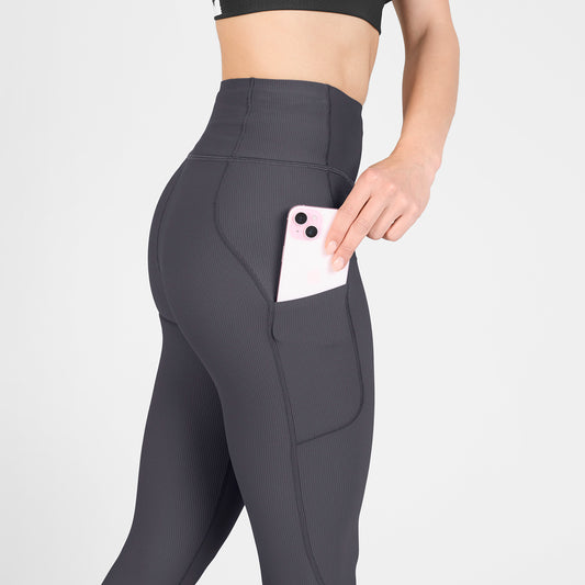 ランニングタイツ SW50006c611 W Combat+ Rib Long Tights - Grey [レディーズ]