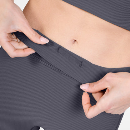 ランニングタイツ SW50006c611 W Combat+ Rib Long Tights - Grey [レディーズ]