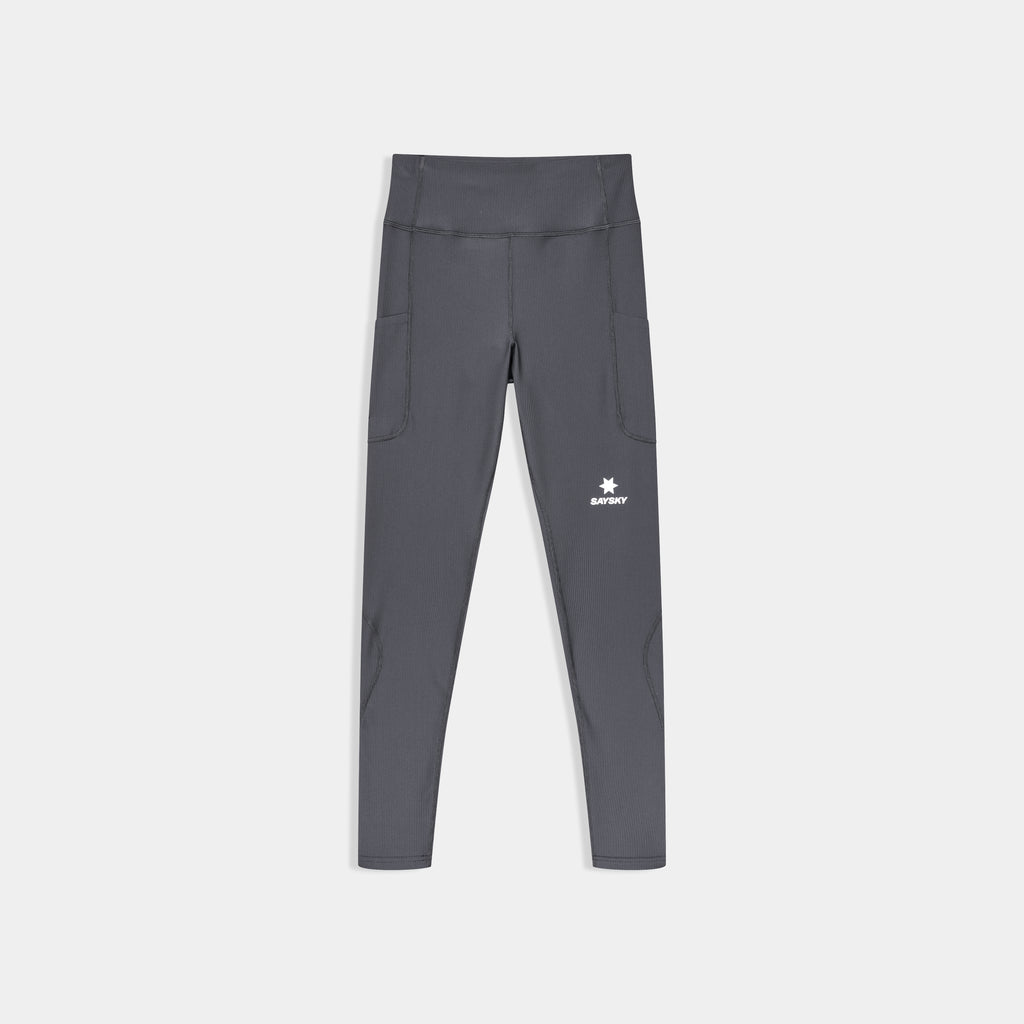 ランニングタイツ SW50006c611 Wmns Combat+ Rib Long Tights - Grey [レディーズ]