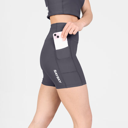 ショートタイツ SW55002c611 W Combat+ Rib Short Tights 4inch - Grey [レディーズ]