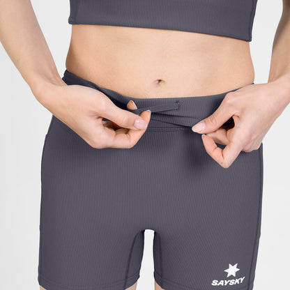 ショートタイツ SW55002c611 W Combat+ Rib Short Tights 4inch - Grey [レディーズ]