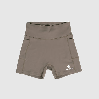 ランニングタイツ SW55002c714 W Combat+ Rib Short Tights 4inch - Taupe [レディーズ]