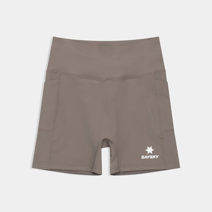 ランニングタイツ SW55002c714 W Combat+ Rib Short Tights 4inch - Taupe [レディーズ]