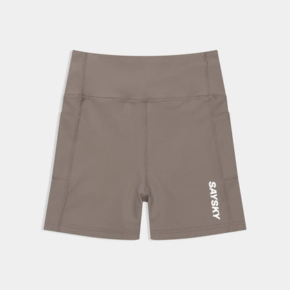 ランニングタイツ SW55002c714 W Combat+ Rib Short Tights 4inch - Taupe [レディーズ]