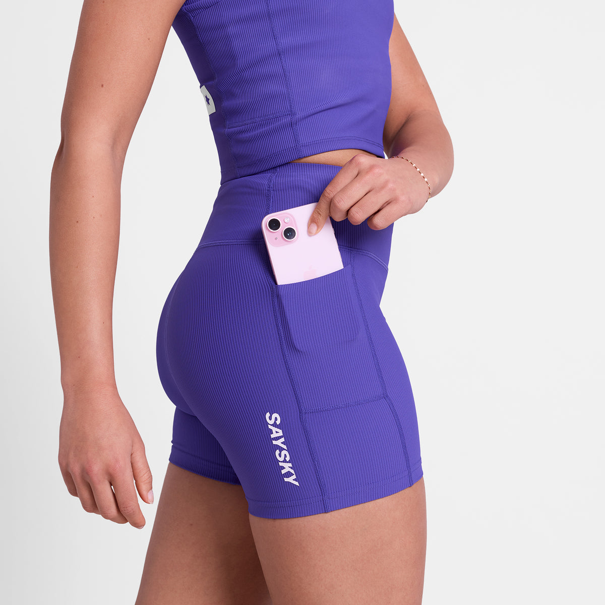 ショートタイツ SW55002c715 Wmns Combat+ Rib Short Tights 4inch - Purple [レディーズ]