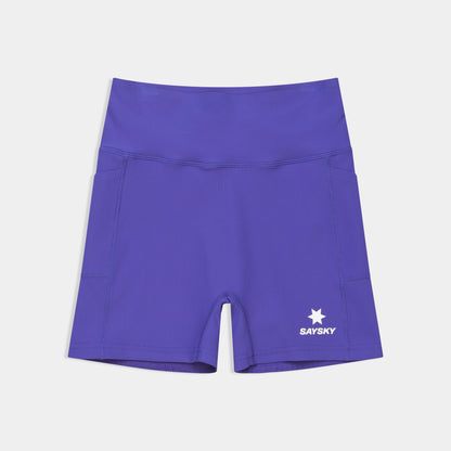ランニングタイツ SW55002c715 W Combat+ Rib Short Tights 4inch - Purple [レディーズ]