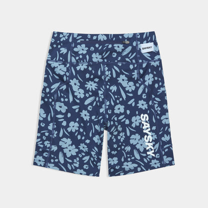 ランニングタイツ SW55008c1065 W Flower Combat+ Short Tights 7inch - Blueflower [レディーズ]