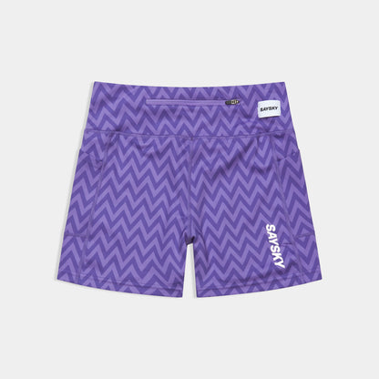 ランニングタイツ SW55011c1061 W Zig Zag Combat+ Short Tights 4inch - Purplezigzag [レディーズ]