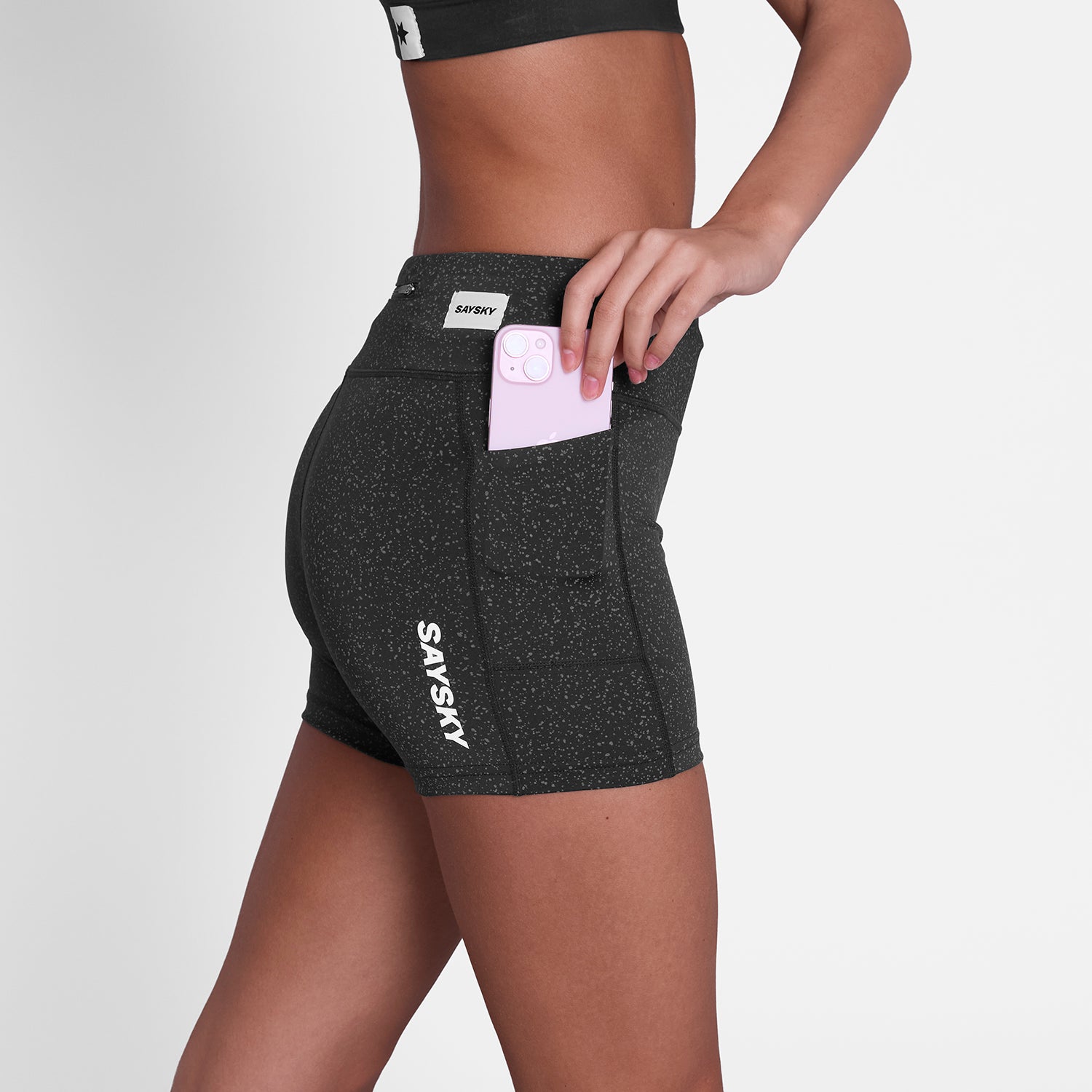 新品未使用　SAYSKY ブラック コンプレッションパンツ M □ 公式 □ SAYSKY/セイスカイ ランニングタイツ SW55012c1072 W