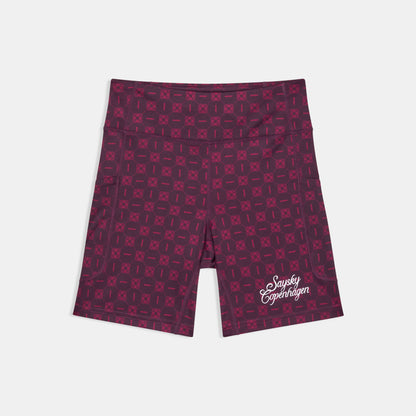 ショートタイツ SW55013c1078 W Couture Combat+ Short Tights 7inch - Burgundy Aop [レディーズ]