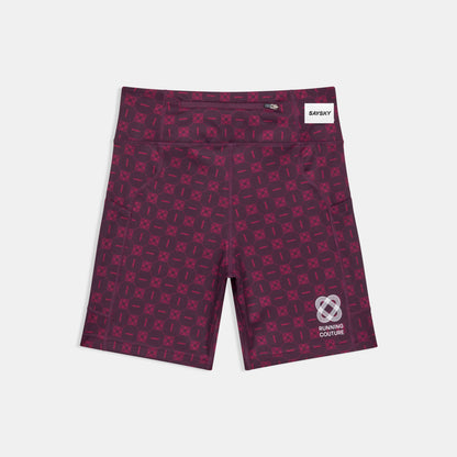 ショートタイツ SW55013c1078 W Couture Combat+ Short Tights 7inch - Burgundy Aop [レディーズ]