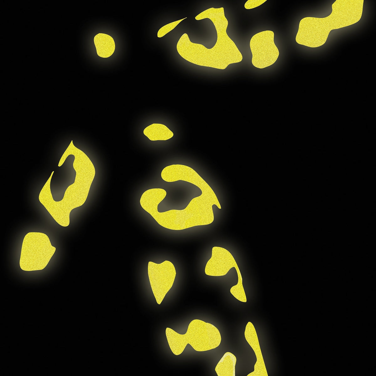 リフレクター BM-348 Reflective-stickers-leopard-print リフレクティブステッカー（豹柄） Reflective Stickers Leopard Print - Yellow