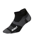 スポーツソックス UA7027eBTTM Vectr Ultralight No Show Socks - Black/Titanium Grey [ユニセックス]