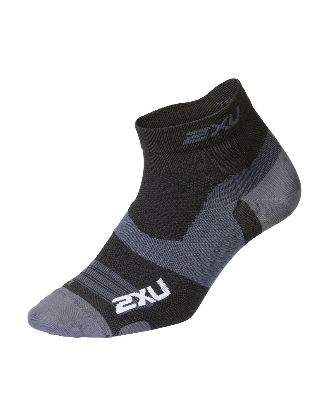 スポーツソックス UA7028eBTTM Vectr Ultralight 1/4 Crew Socks - Black/Titanium Grey [ユニセックス]