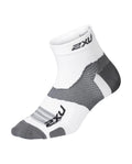 スポーツソックス UA7028eWGRY Vectr Ultralight 1/4 Crew Socks - White/Grey [ユニセックス]