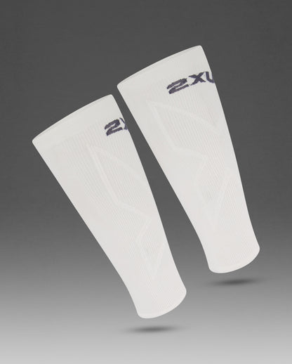 カーフガード UA5458bWWHT Ua5458b-wht-wht PWXコンプレッションカーフスリーブ - White/White [ユニセックス]
