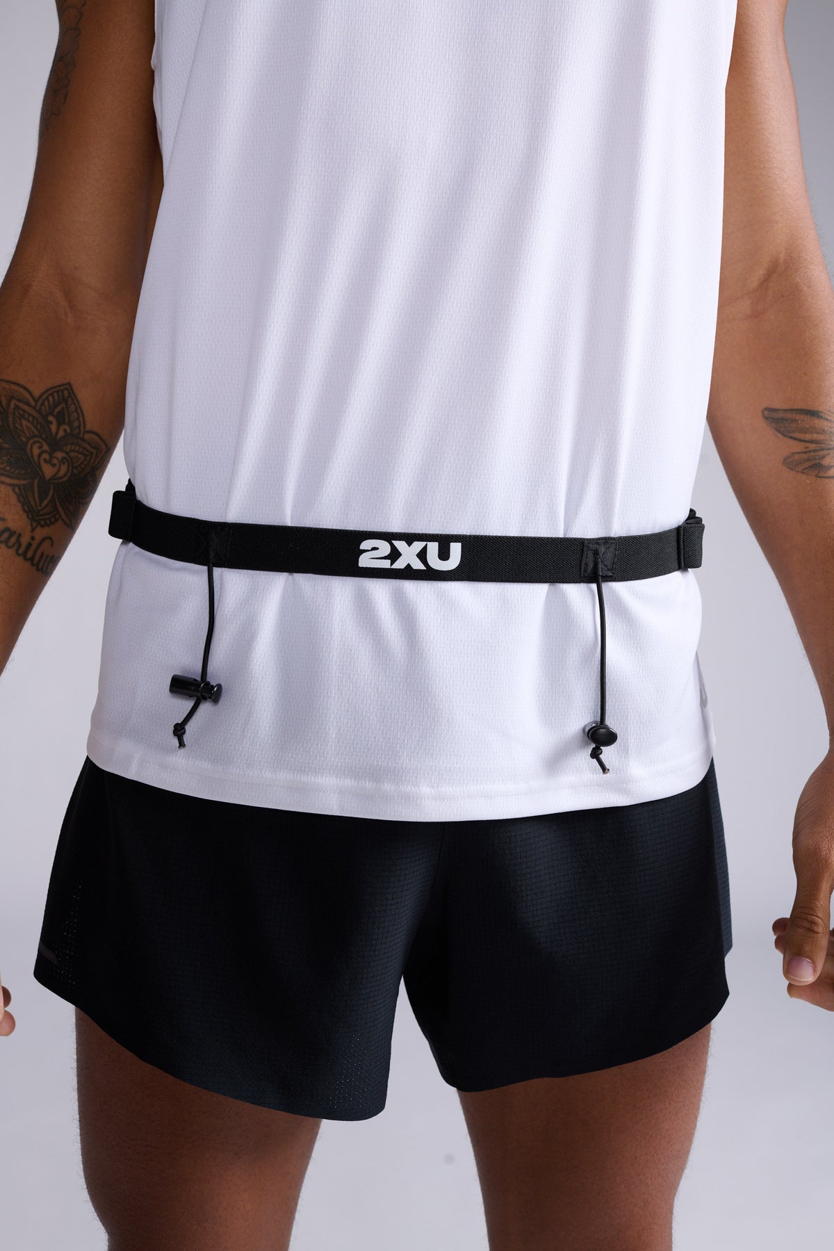 ナンバーベルト UQ3800gBBLK Uq3800g-blk-blk Nutrition Race Belt - Black [ユニセックス]