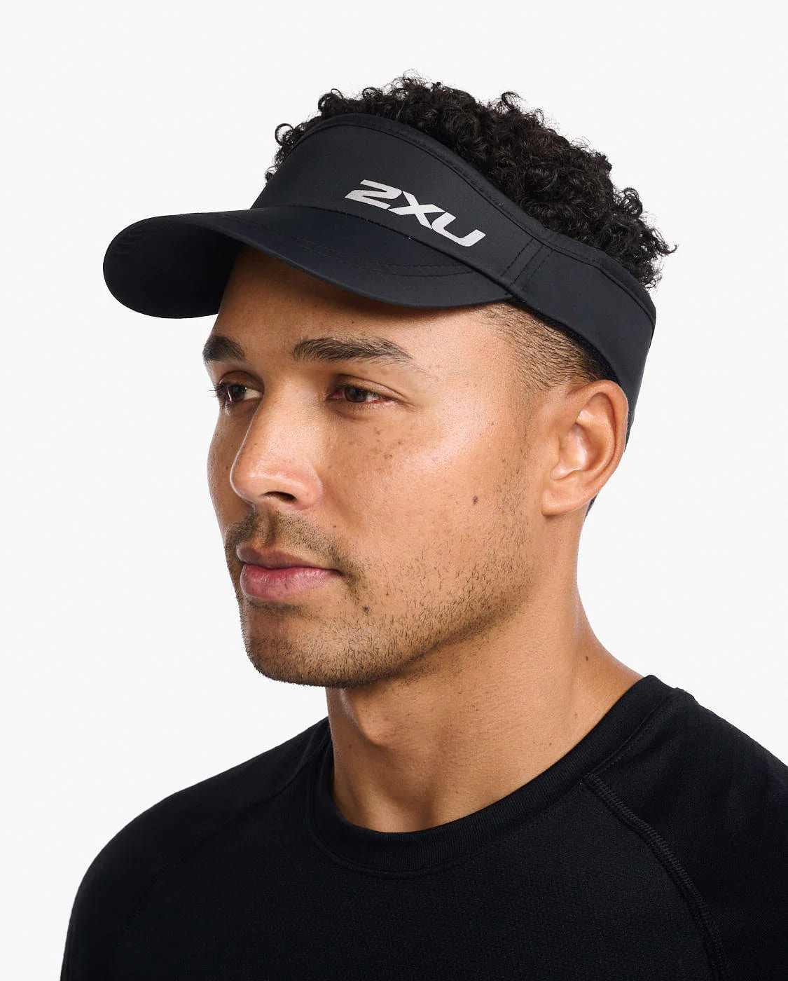 ランバイザー UQ5686fBBLK Uq5686f-blk-blk Run Visor - Black/Black [ユニセックス]