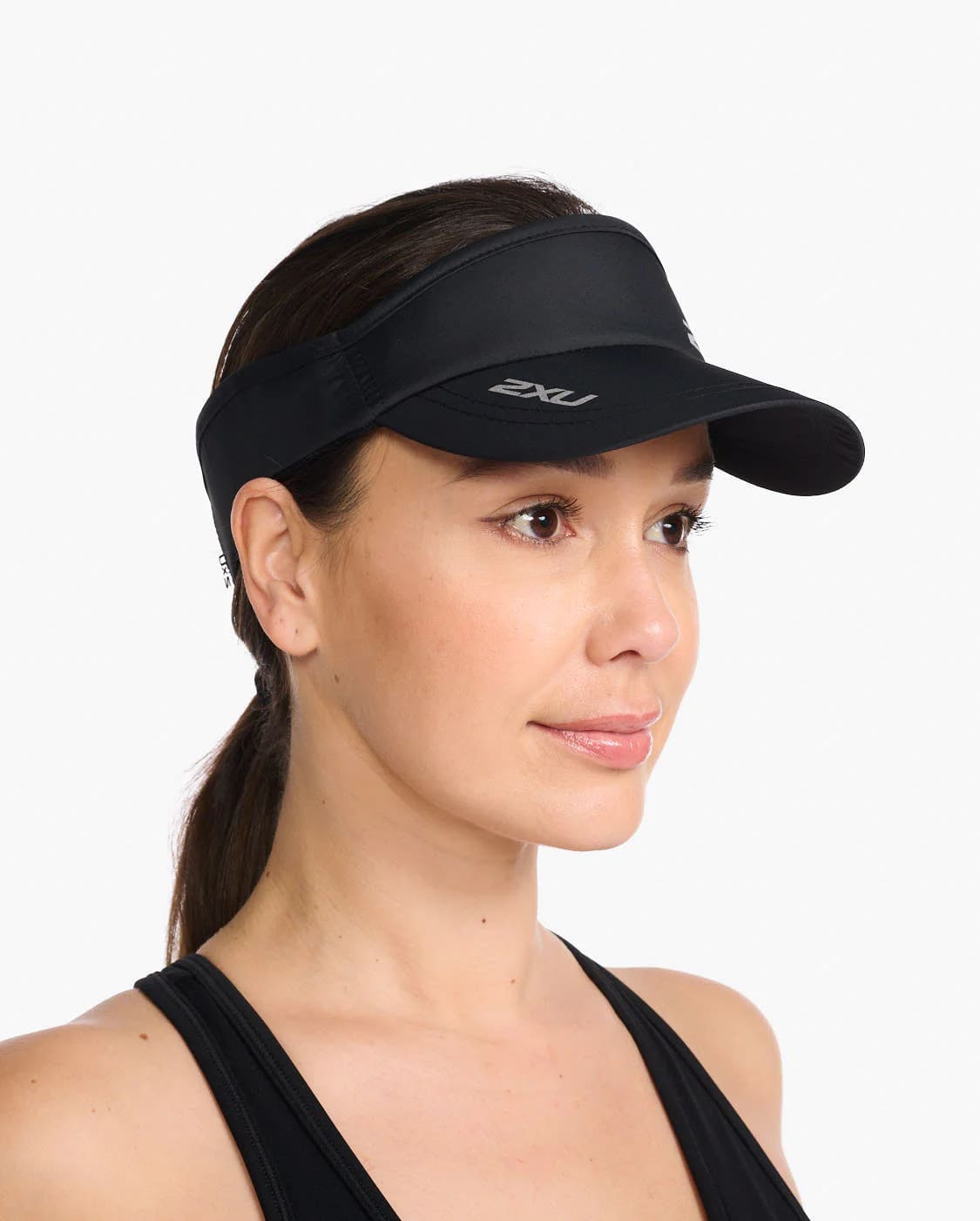 サンバイザー UQ5686fBBLK Uq5686f-blk-blk Run Visor - Black/Black [ユニセックス]