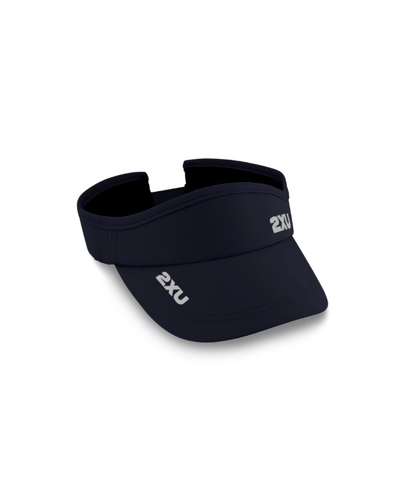 サンバイザー UQ5686f-MDN-SIL Run Visor - Midnight Blue/Silver [ユニセックス]