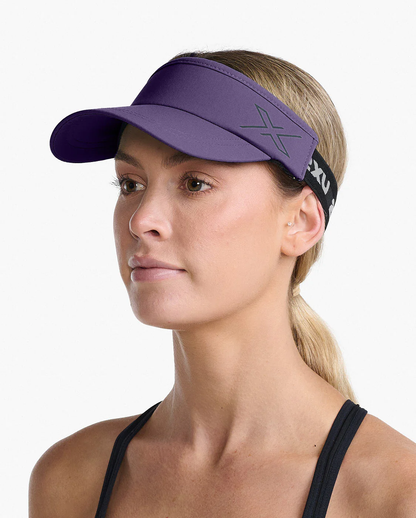 サンバイザー UQ6165f-ACI-BLK Performance Visor - Acai Purple/Black [ユニセックス]
