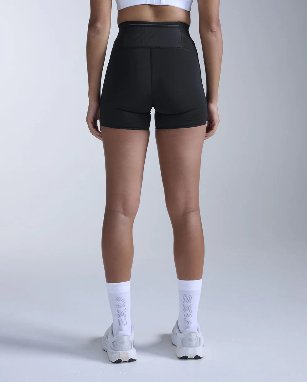 ランニングタイツ WA7509b-BLK-SRF Aero Mesh Hi-rise 4inch Compression Shorts - Blk/Srf [レディーズ]