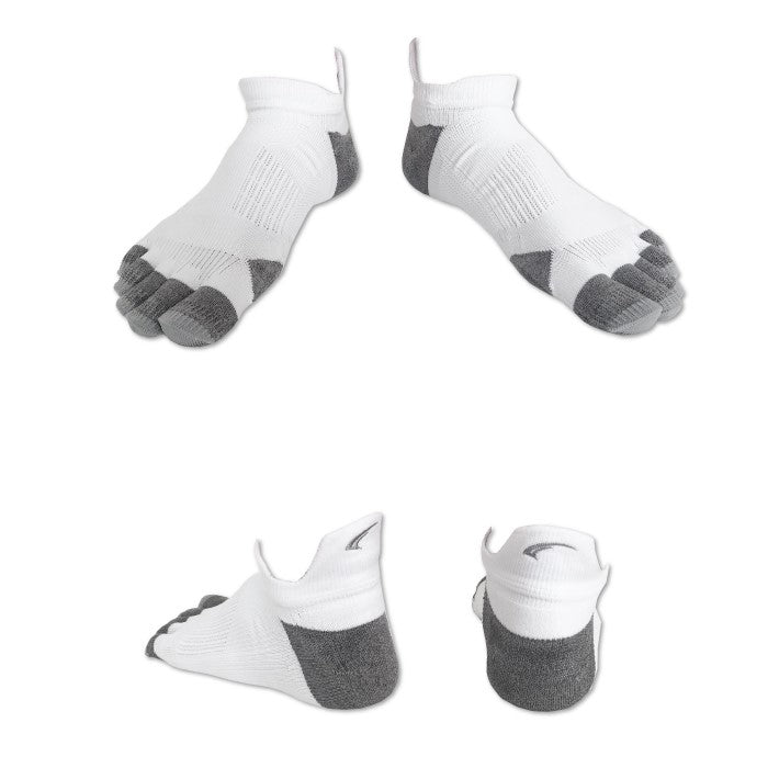 ランニングソックス（5本指） FXR043WHT ランニング用3Dソックス 5本指キティウス - White [ユニセックス]