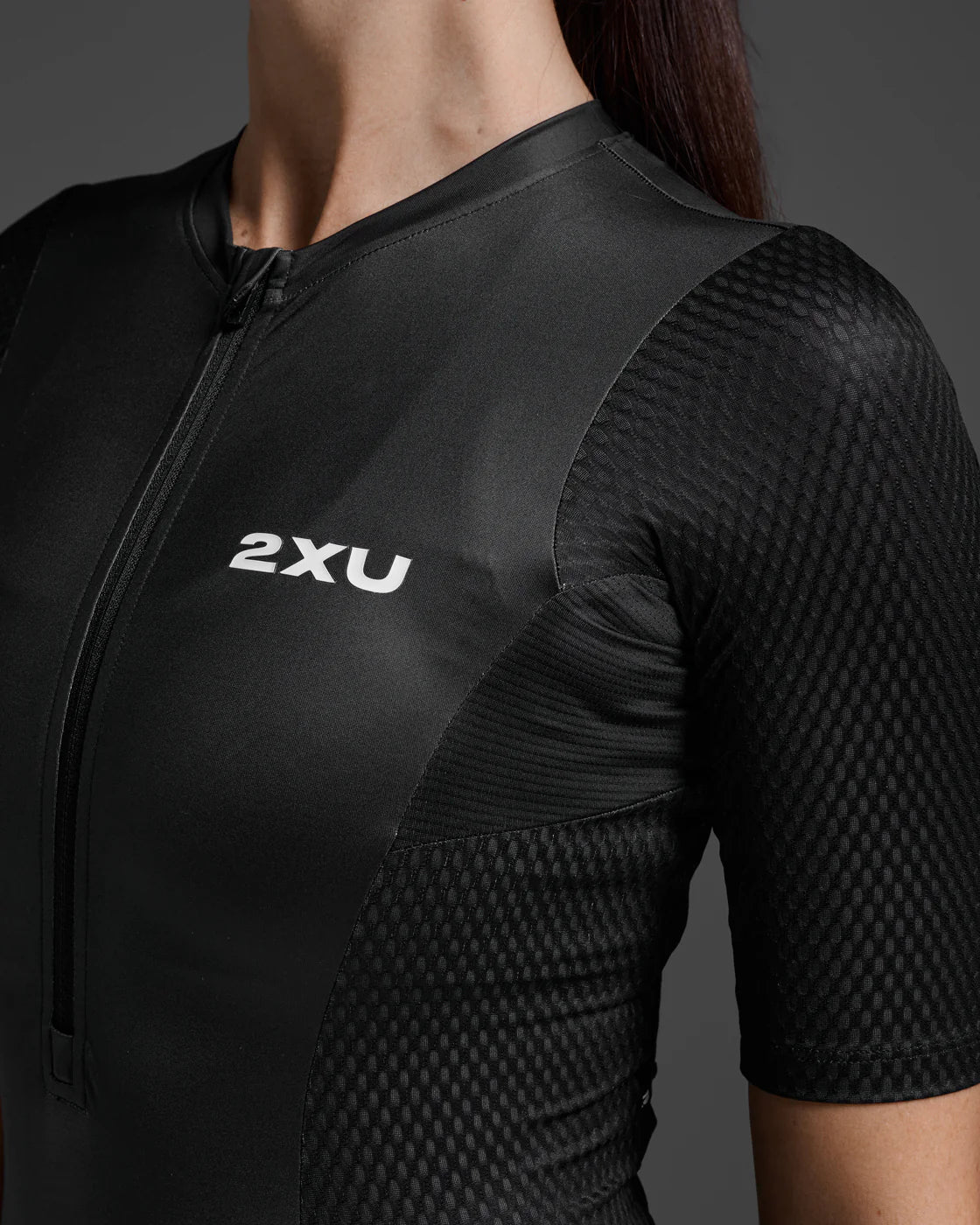 トライアスロンスーツ WT7402d-BLK-WHT Aero Hex Sleeved Trisuit - Black/White [レディーズ]
