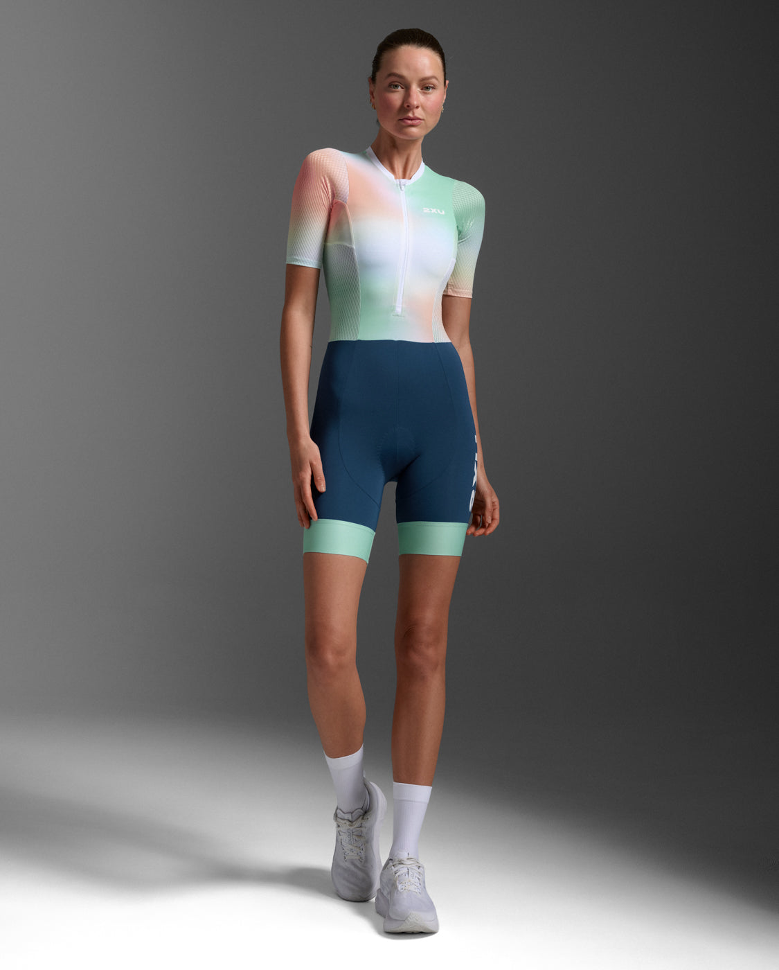 トライアスロンスーツ WT7402d-JLM-MAJ Aero Hex Sleeve - Jelly Mint/Majol [レディーズ]