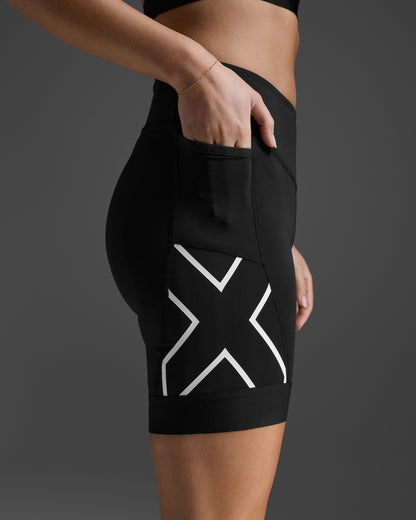 トライアスロンショーツ WT7407b-BLK-WHT Core Tri 6inch Shorts - Black/White [レディーズ]