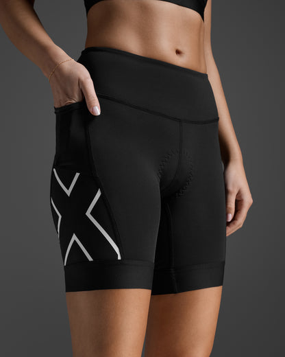 トライアスロンショーツ WT7407b-BLK-WHT Core Tri 6inch Shorts - Black/White [レディーズ]