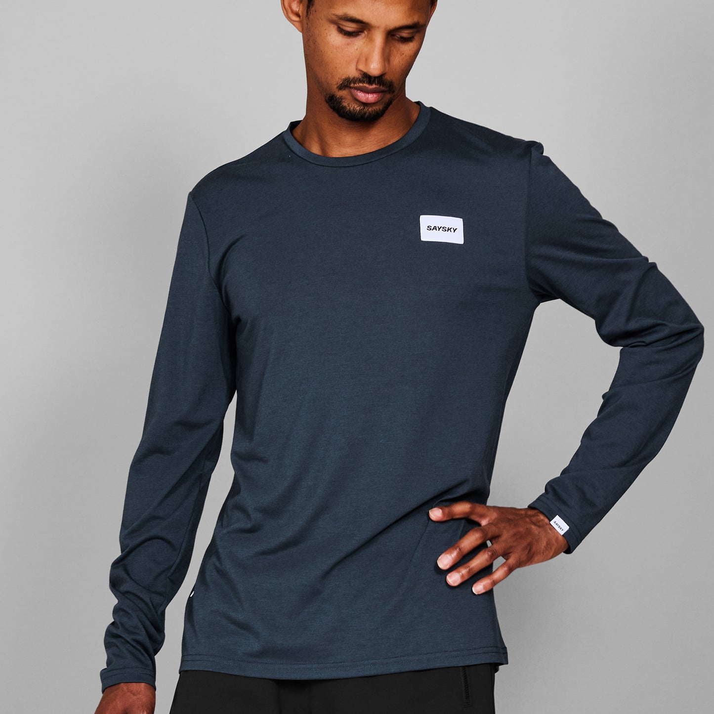 モーションTシャツ（ロングスリーブ） XMRLS51c6001 Clean Motion Long Sleeve - Grey [メンズ]