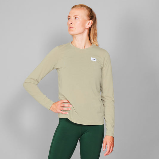 モーションTシャツ（ロングスリーブ） XWRLS51c801 Wmns Clean Motion Long Sleeve - Beige [レディーズ]