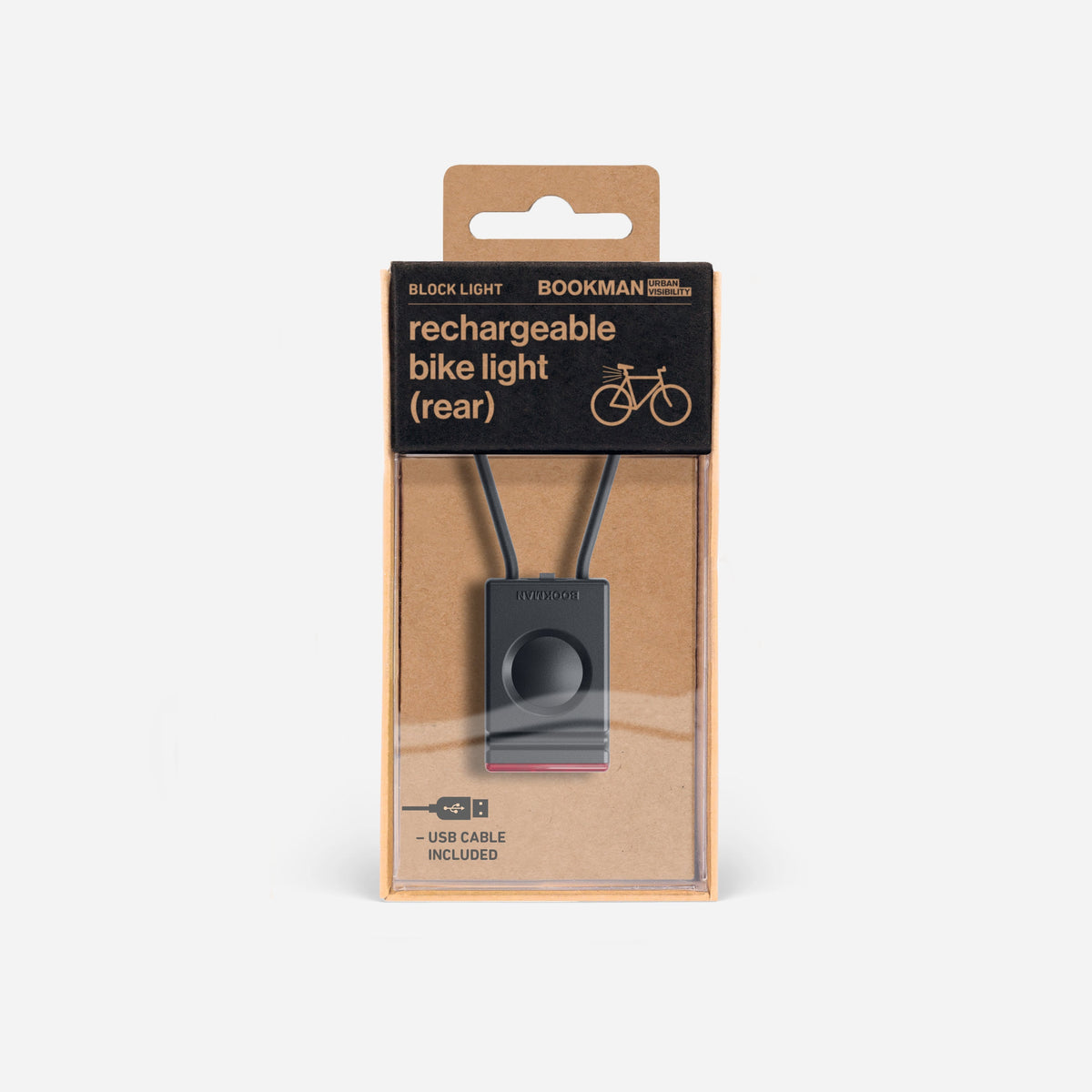 【OUTLET】ライト O-BM-413 ブロックライト（リア） Block Light Rear - Black
