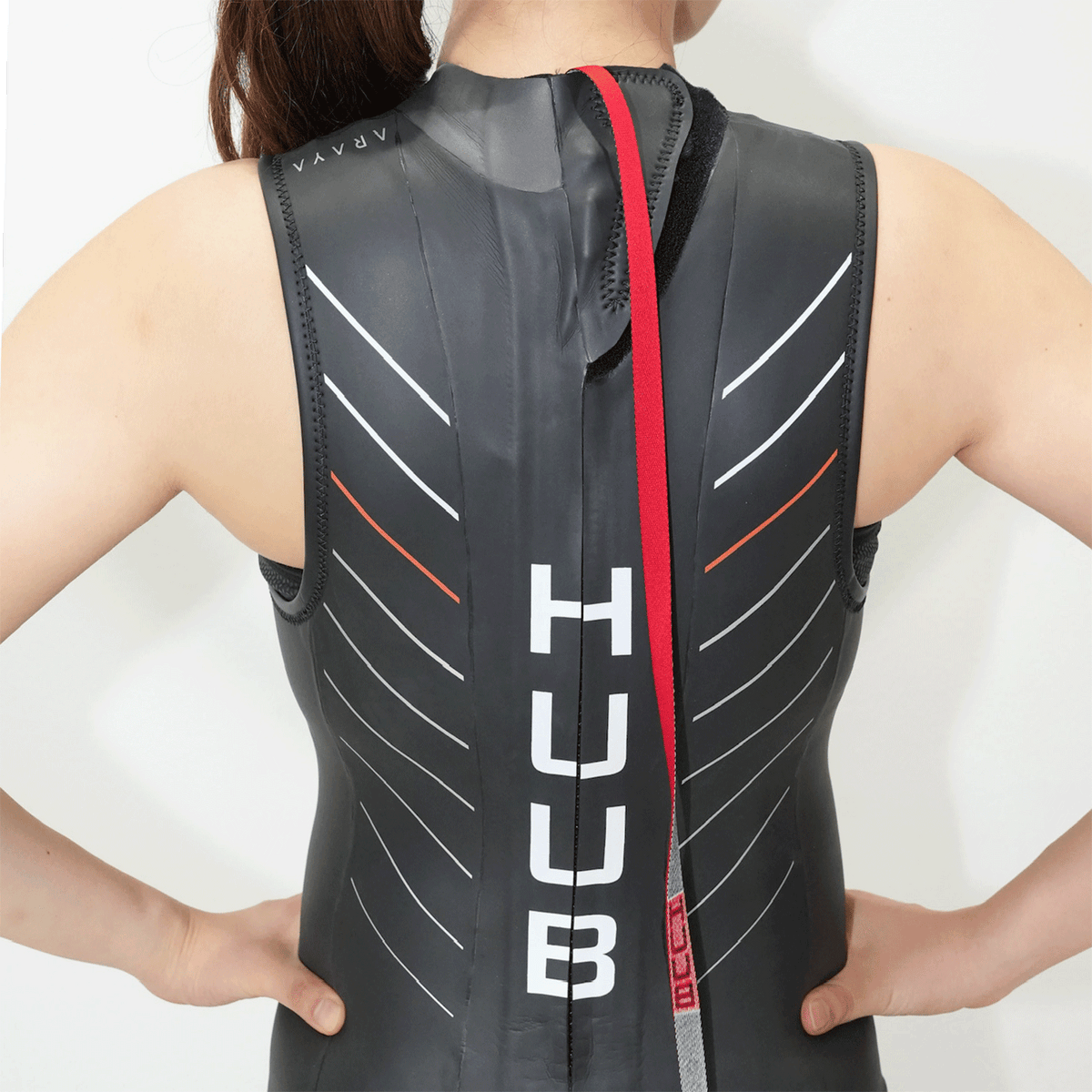 【再入荷】トライアスロン用ウェットスーツ ARAYASW Araya Sleeveless - Black/Orange [レディーズ]