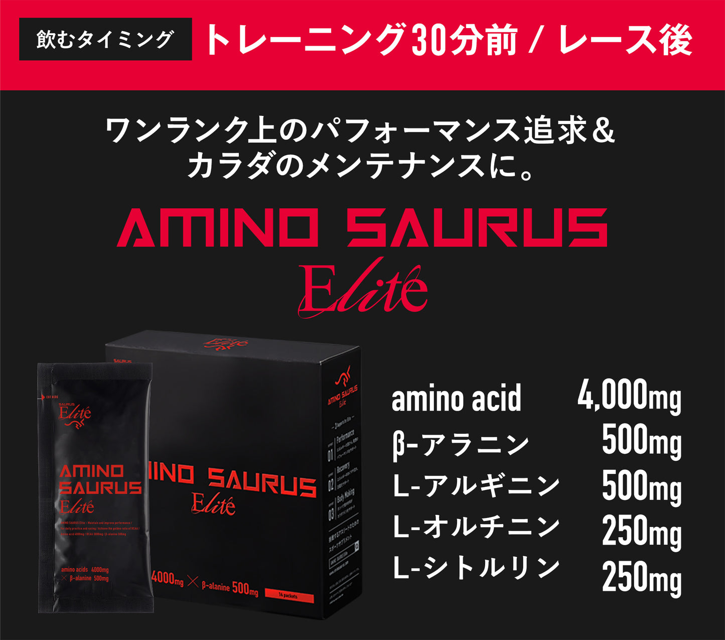 サプリメント SS008-14 AMINO SAURUS Elite（箱）