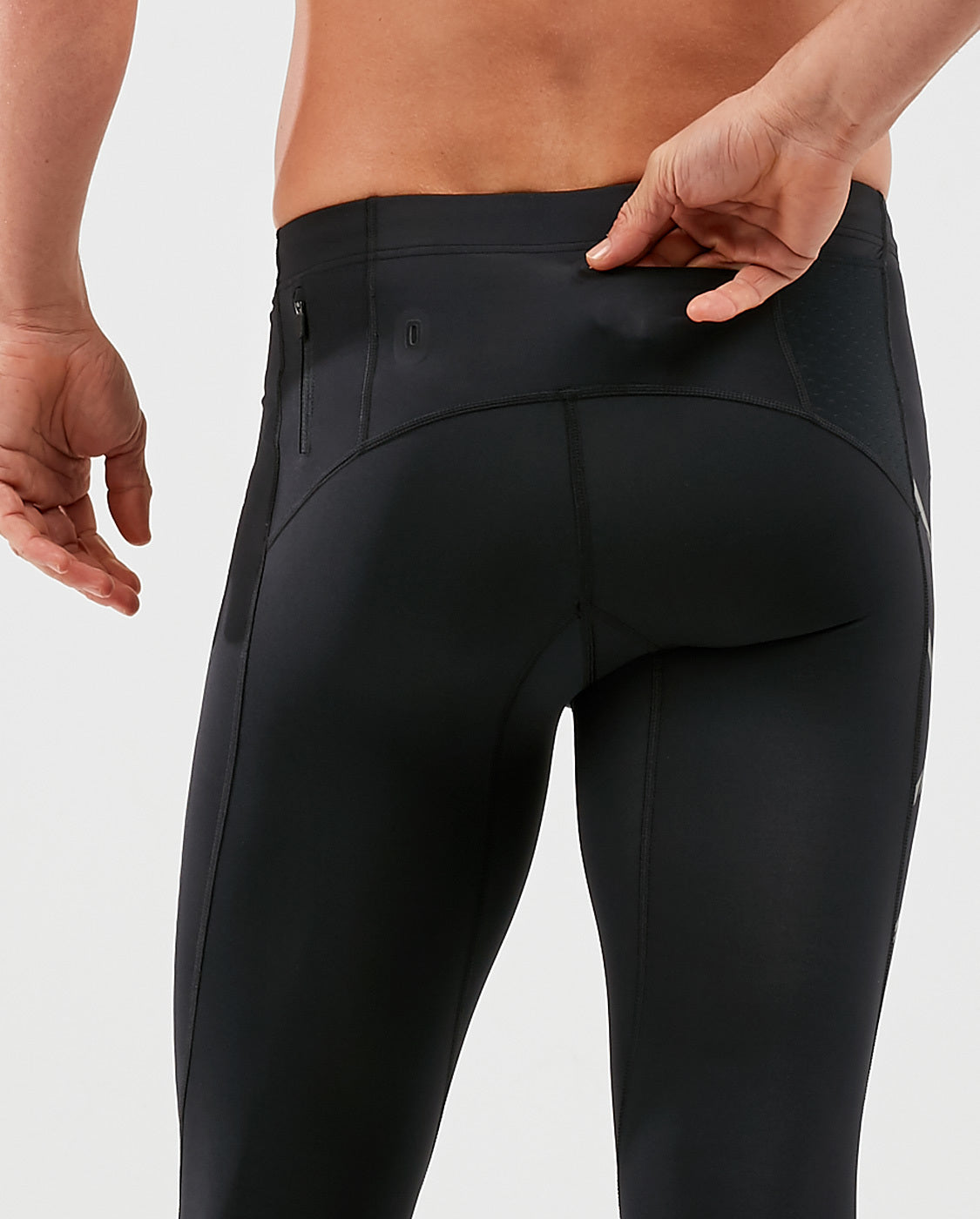ランニングタイツ MA5305bBBRF Ma5305b-blk-brf MCSランコンプレッションタイツ（バックポケット付） - Black/Black Reflective [メンズ]