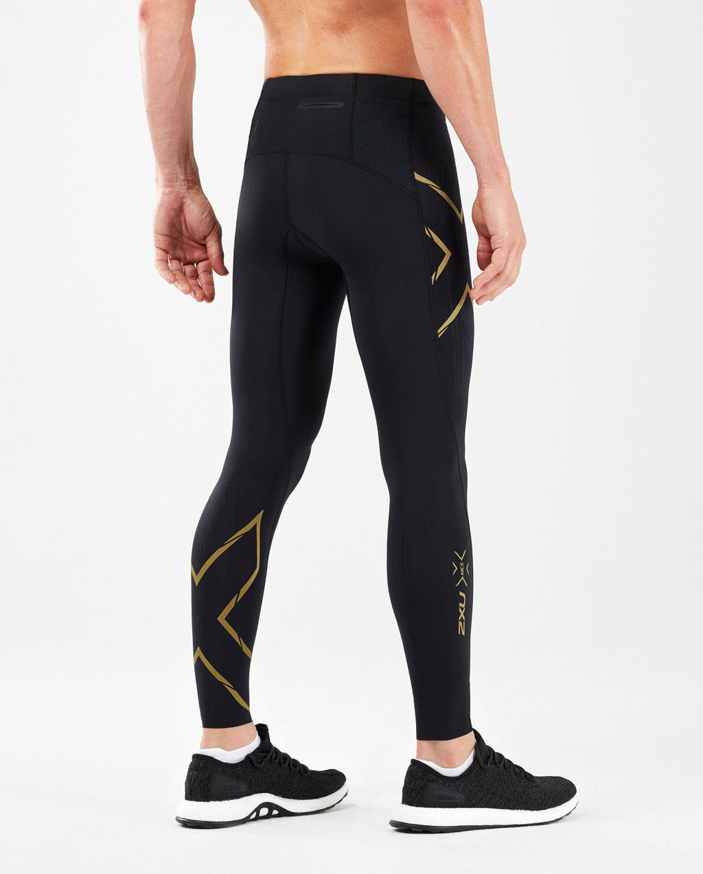 ランニングタイツ MA5305bBGRF Ma5305b-blk-grf MCSランコンプレッションタイツ（バックポケット付） - Black/Gold Reflective [メンズ]