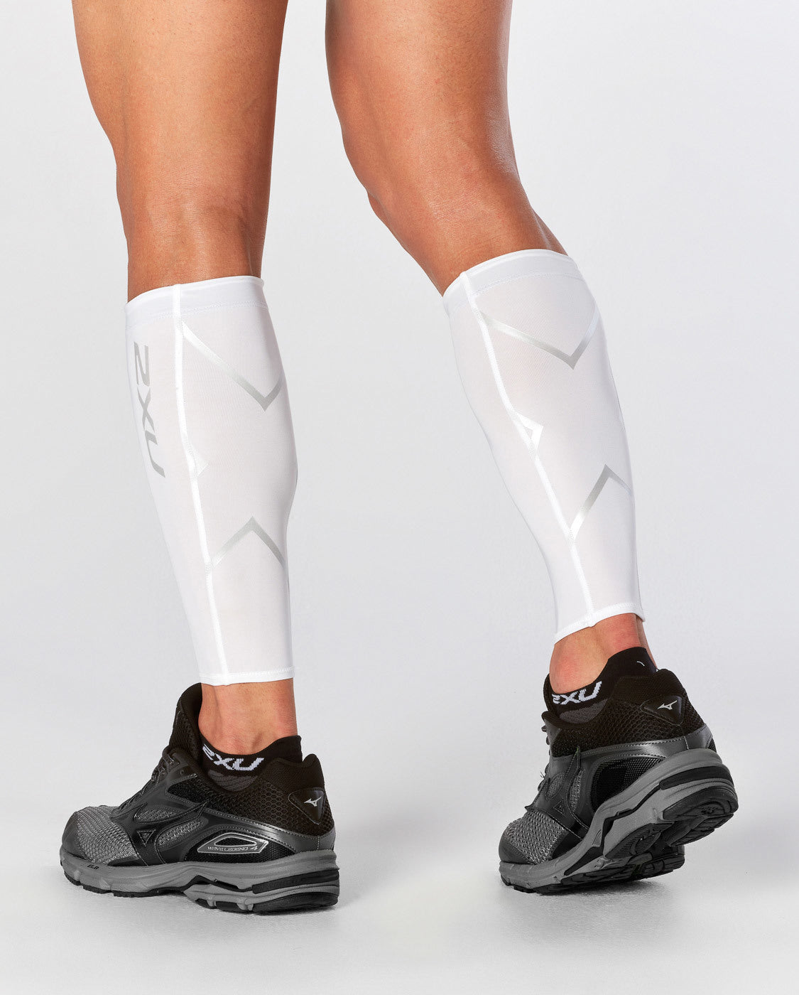 カーフガード UA1987bWWHT Ua1987b-wht-wht PWXコンプレッションカーフガード - White/White [ユニセックス]
