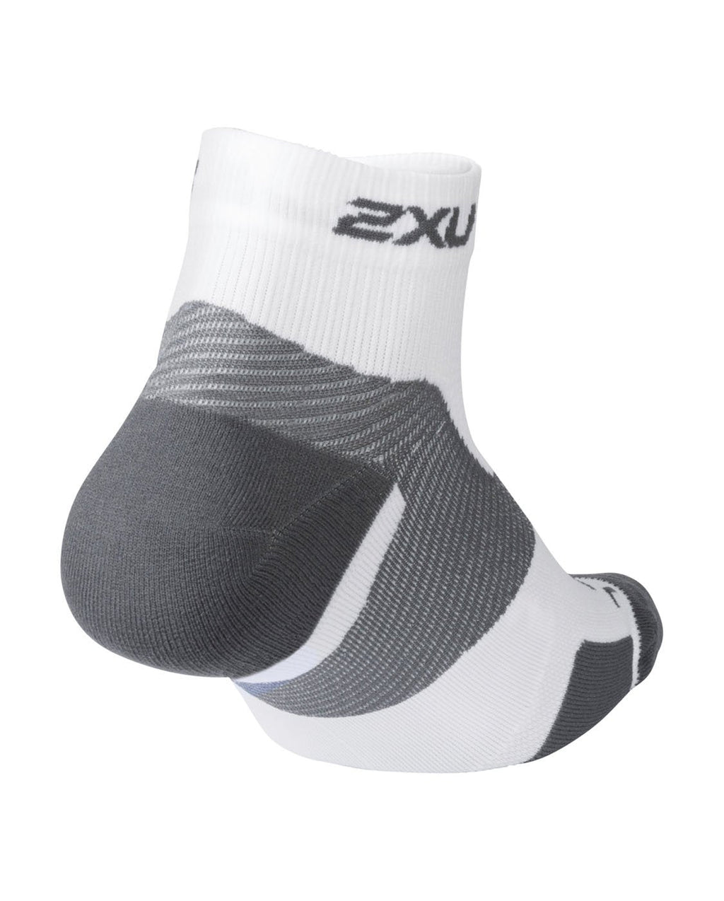 スポーツソックス UA5047eWGRY Vectr Light Cushion 1/4 Crew Socks - White/Grey [ユニセックス]