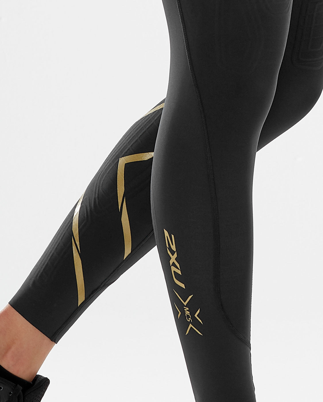 クロスフィットタイツ WA5367bBGLD Wa5367b-blk-gld MCSクロストレーニングミッドライズコンプレッションタイツ - Black/Gold [レディーズ]