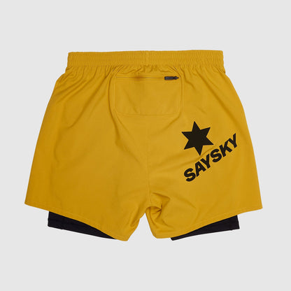 ランニングショーツ KMRSH01c402 Pace 2-in-1 Shorts 5inch - Yellow [メンズ]