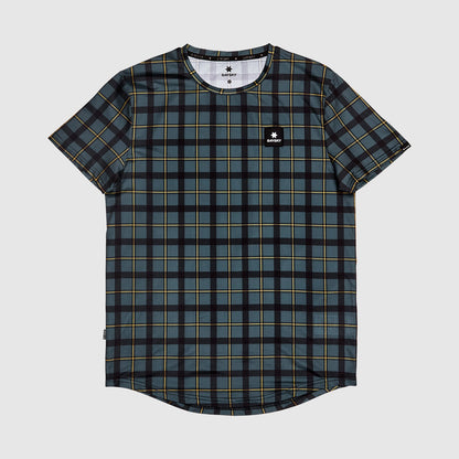 ランニングTシャツ KMRSS03c1008 Checker Combat T-shirt - Grey Checker [メンズ]