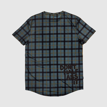 ランニングTシャツ KMRSS03c1008 Checker Combat T-shirt - Grey Checker [メンズ]