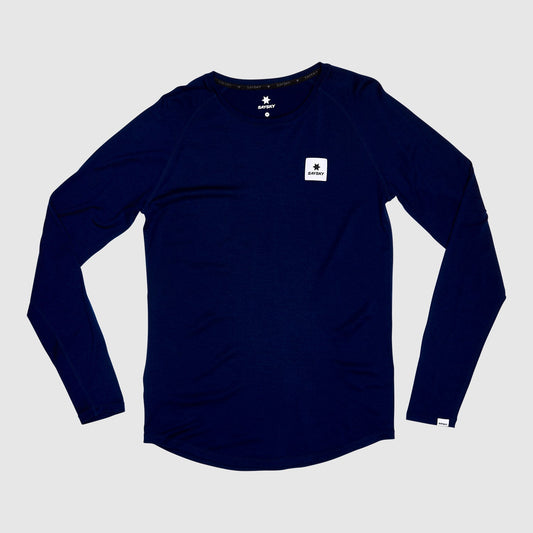 ランニングTシャツ（ロングスリーブ） XMRLS40c201 Merino Base 165 Long Sleeve - Blue [メンズ]