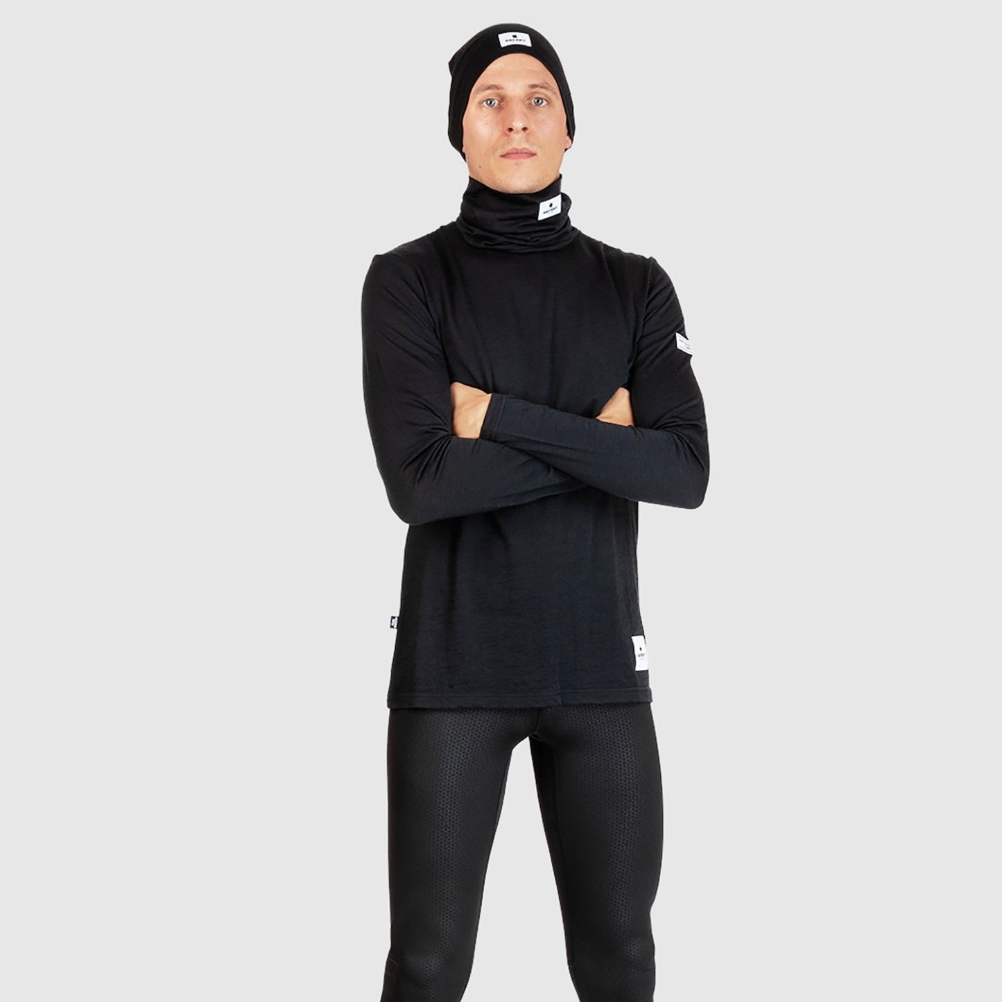 ランニングTシャツ（ロングスリーブ） XMRLS40c901 Merino Base 165 Long Sleeve - Black [メンズ]