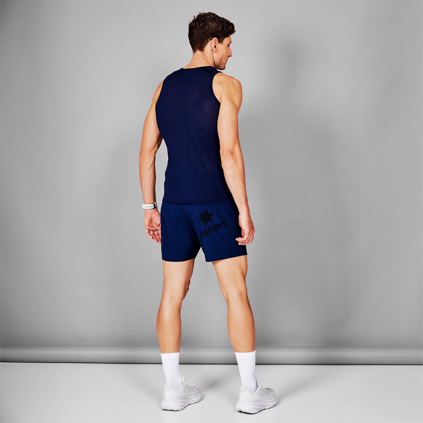 ベースレイヤー XMRBL31c201 Mesh Base Layer Singlet - Blue [メンズ]