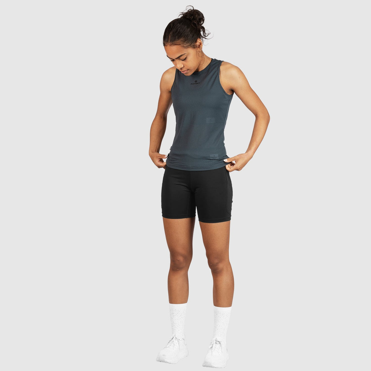 ベースレイヤー（ノースリーブ） XMRBL31c601 Mesh Base Layer Singlet - Grey [メンズ]