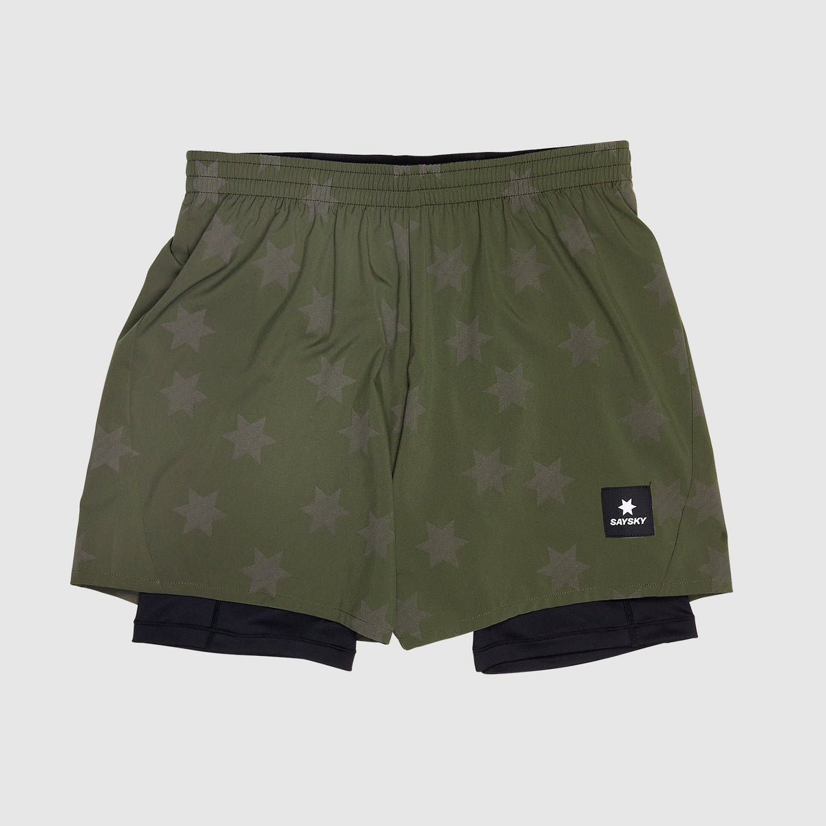 ランニングショーツ KMRSH03c1012 Star Reflective Pace 2-in-1 Shorts 5inch - Green [メンズ]